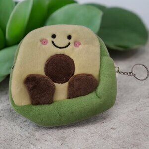 Cute Avocado Plush Keychain